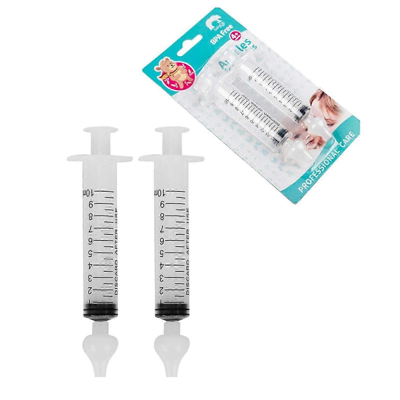 Portable Infant Nose Cleaner Needle-tube Sinus Rinse System ABS+Silicone Nasal Aspirator