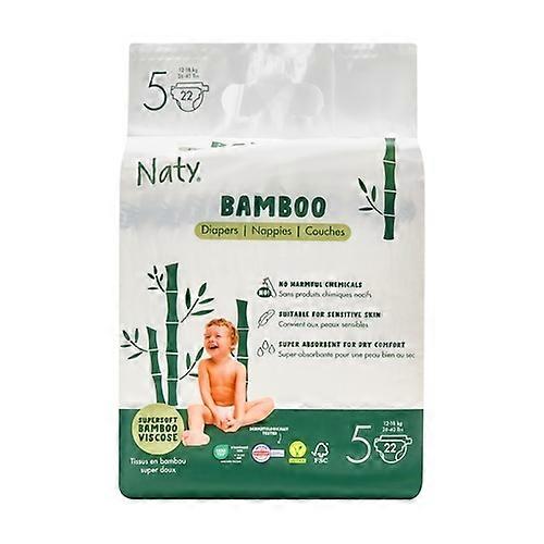 Eco bamboo diapers 12-18kg size 5 22 units