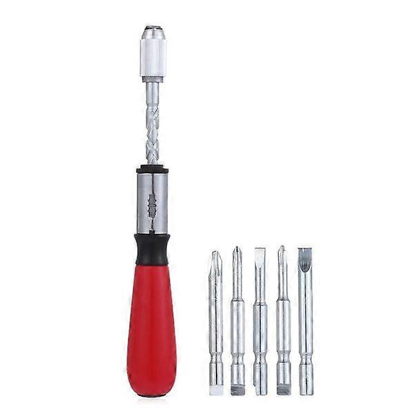 6 in 1 Semi-Automatic Adjusting Switch Hand Tool Screwdriver Kit