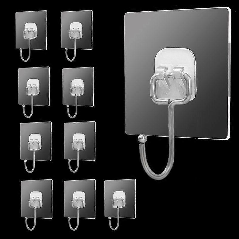 10pcs /Pack 2.75 Inch Square Sf-Adhesive Tracess Hooks
