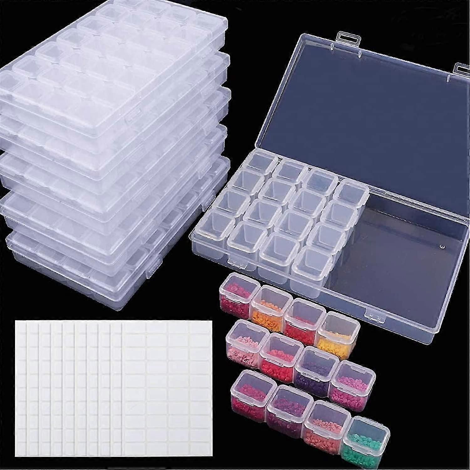 Storage Container, 28 Grid 5d Diamond Art Accessories And Tool Box Bead Storage Box