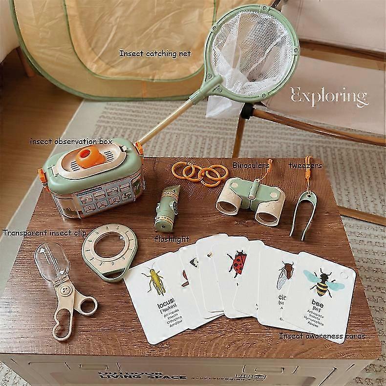 キャンプキャンプ玩具コアラ日記昆虫観察ボックス蝶キャッチネット子供用アウトドアアドベンチャーテント