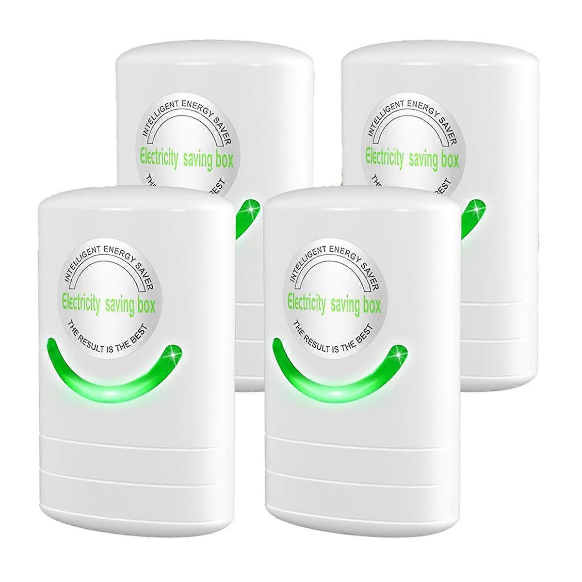Stop Watt Energy Saving Device, Power Saver Electricity Saving Device Save Electricity, 90V-250V 30KW 4 Pack US Plug