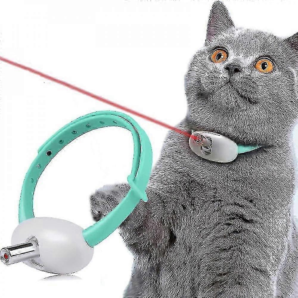 Automatic Cat Light Toy,smart Laser Tease Cat Collar Electric Usb Charging Kitten Amusing Toys Interactive VRD