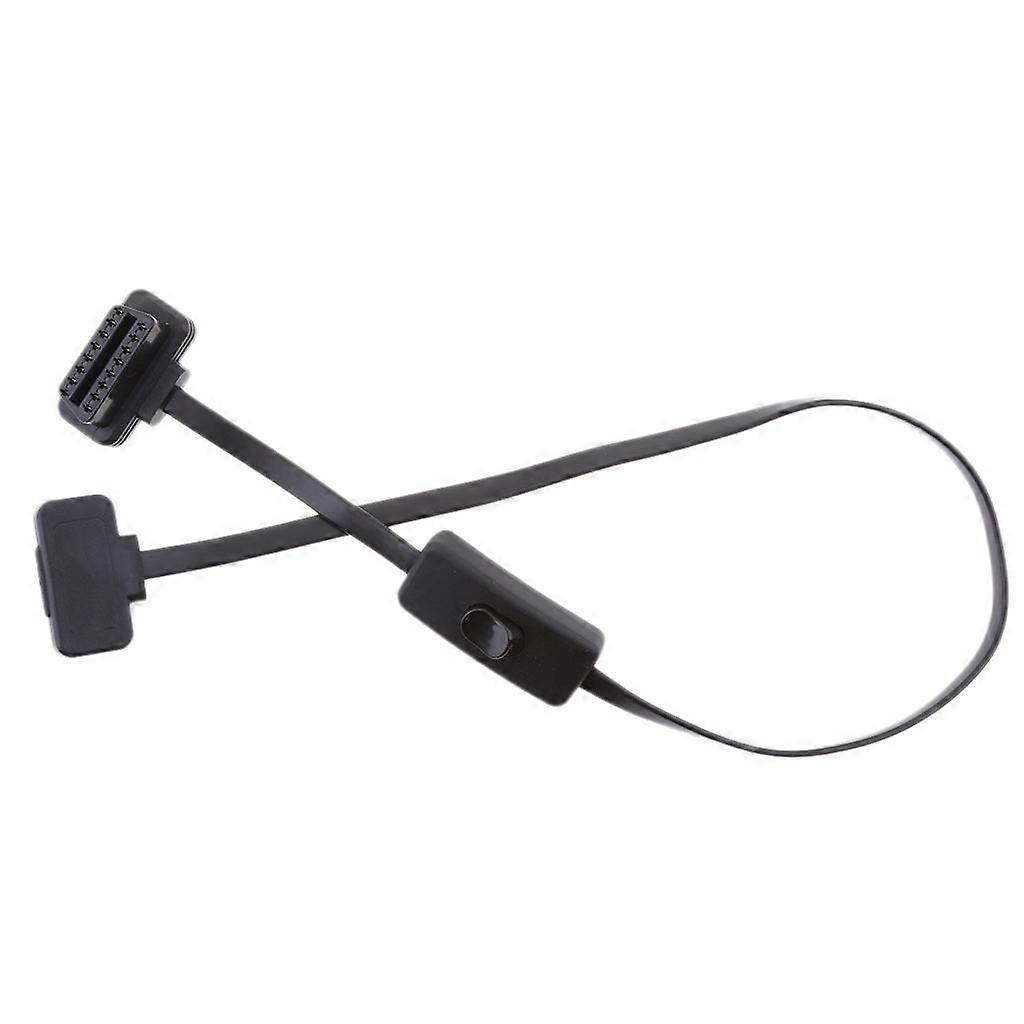 16 Pin M to F With Switch OBD2 Cord Extension Cable Connector On/Off