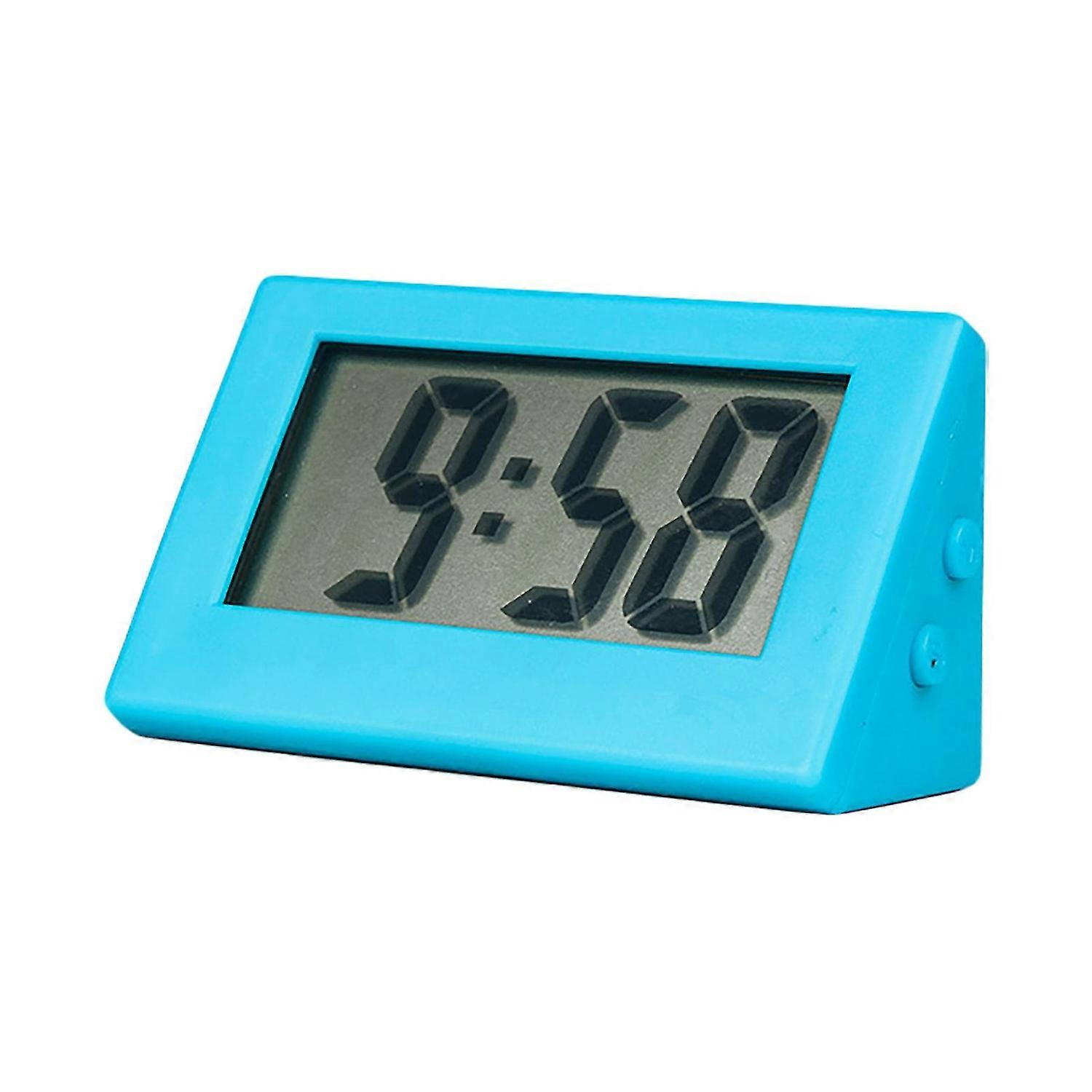 Electronic Clock Self-adhesive Mini LCD Display Large Screen Table Dashboard Desk Digital Clock for 