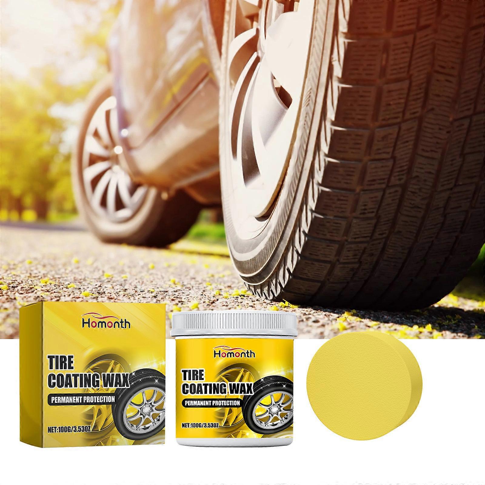 Tire Refurbishment Paste – Darkening & Gloss Tire Wax for Bright Decontamination