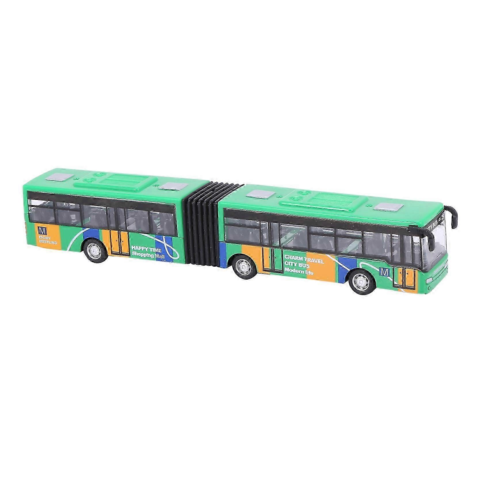 Pull-Back Diecast Model Bus and Car Toys for Kids and Toddlers