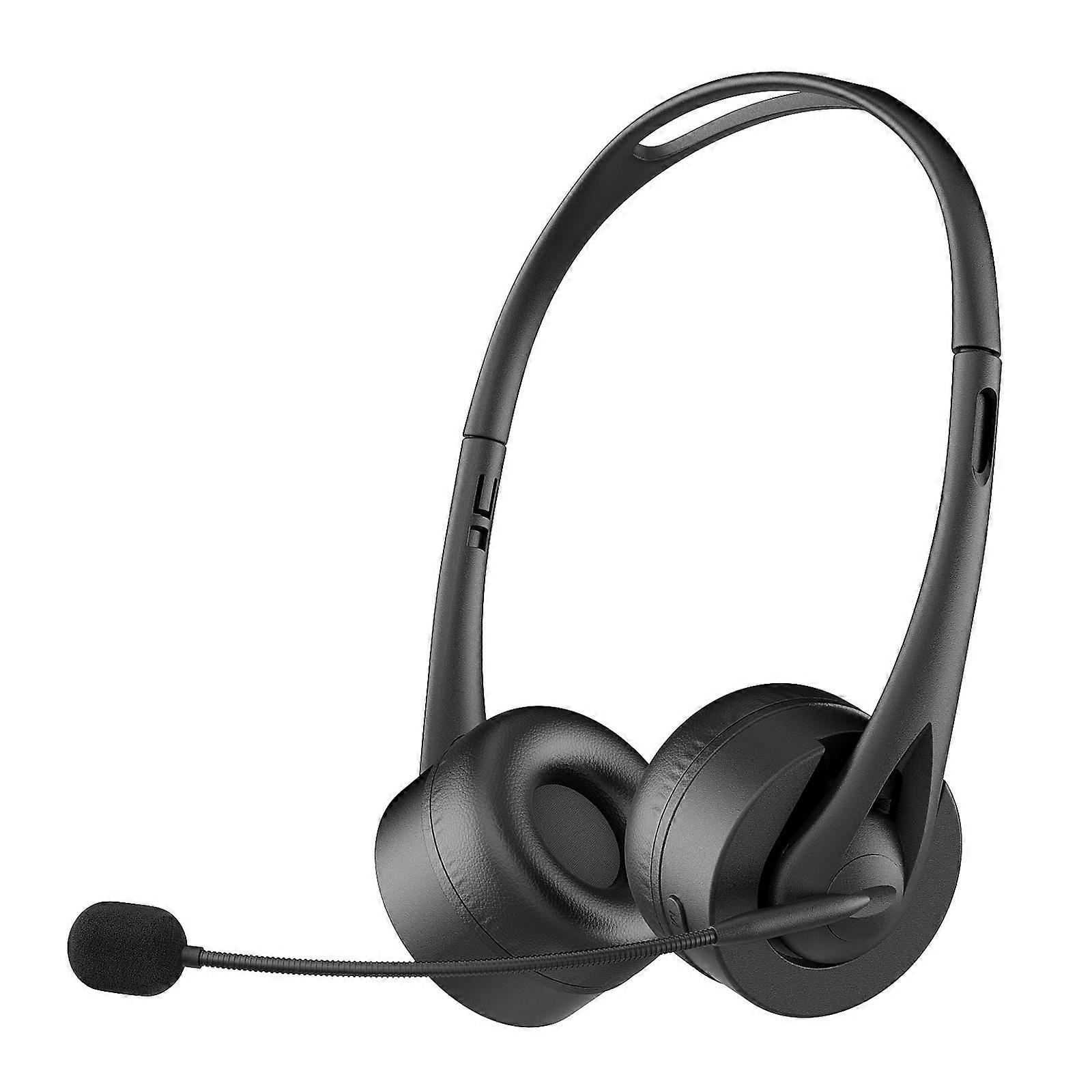 Bluetooth-compatible Headset Microphone Noise Cancelling Wireless Headset for Cellphone Business Calling Operators