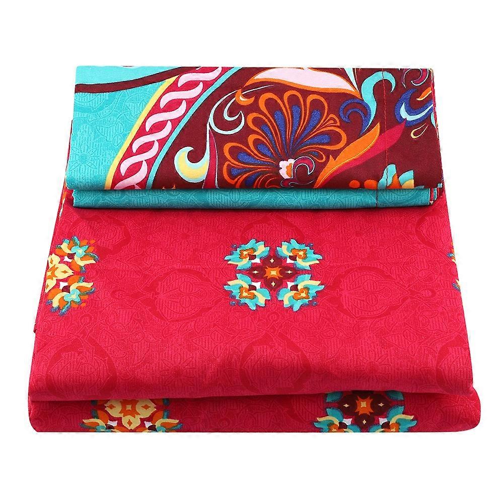 4 Pcs / Set Durable 100% Polyester Bedding Set Quilt Cover Pillowcase Sheet (Type C)