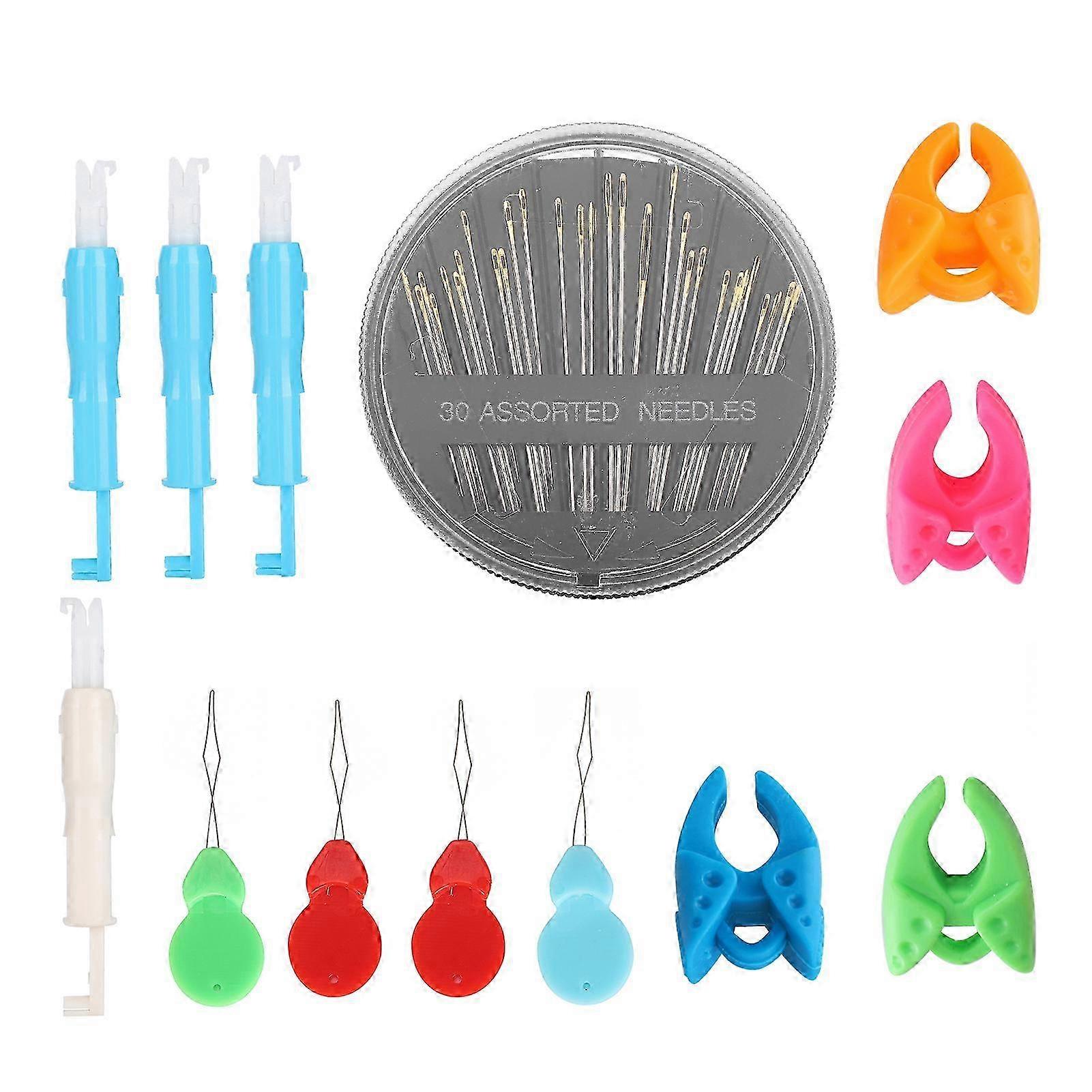 Threader Set Automatic Elderly Hand Sewing Needle Tool Household DIY Craft Supplies