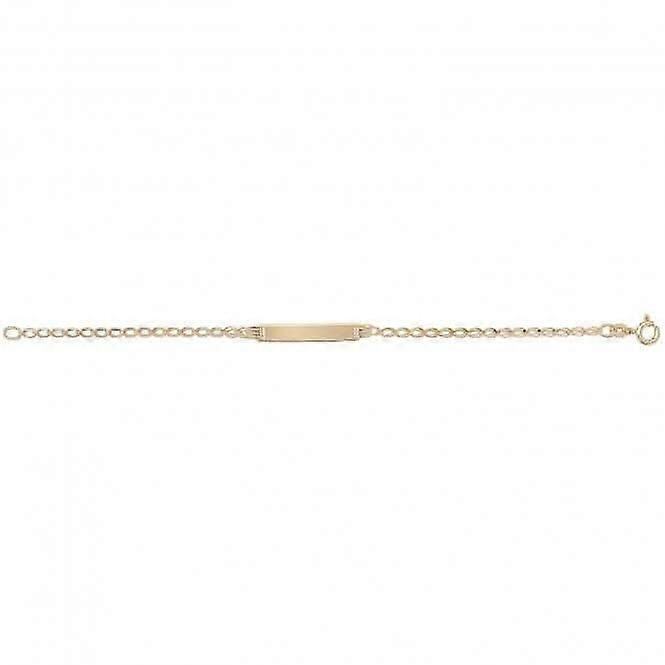 9CT Yellow Gold Baby ID Bracelet BR240