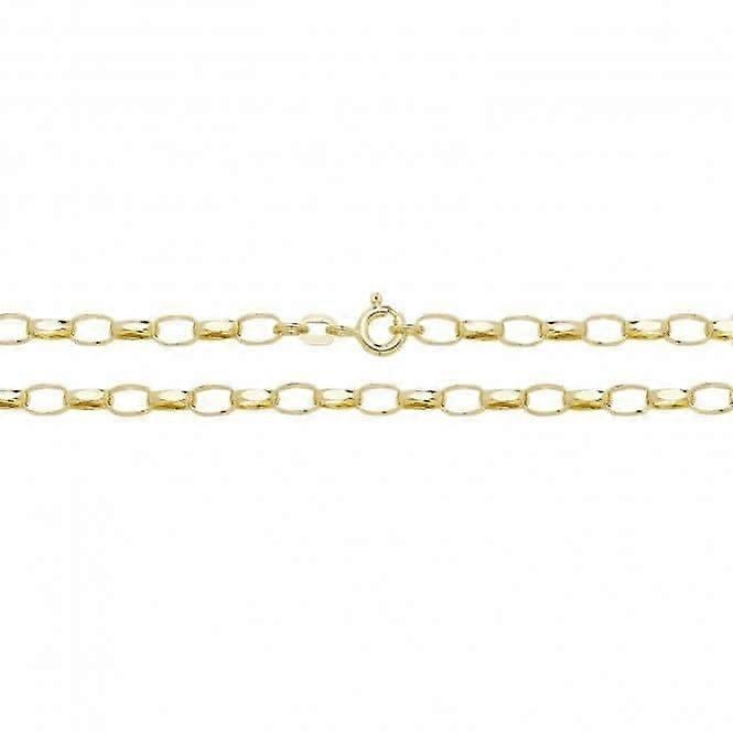 9ct Yellow Gold Faceted Belcher Chain CH382