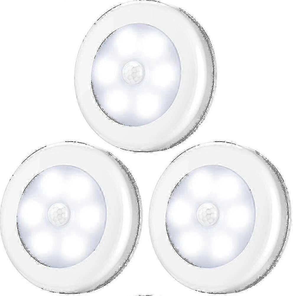 (3 Pack) Motion Sensor Light. Led Motion Detector. Closet Lamp. Powered By Battery (not Included). L
