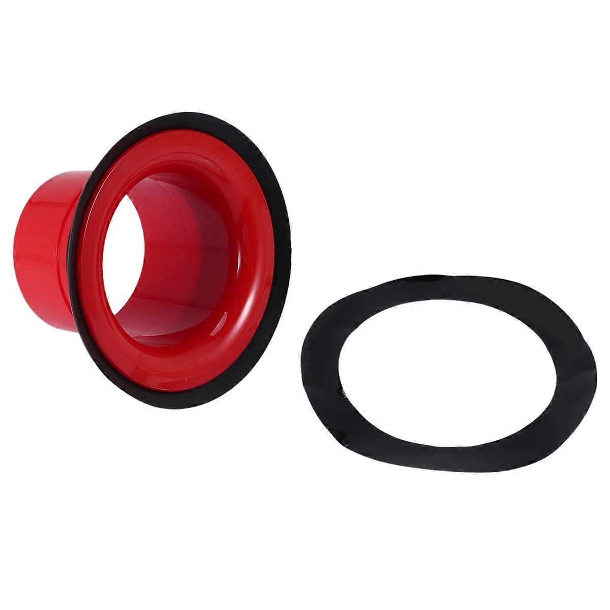 Bass Drum Enhancer ABS Rubber Bass Drum Kick Enhancer ,Red