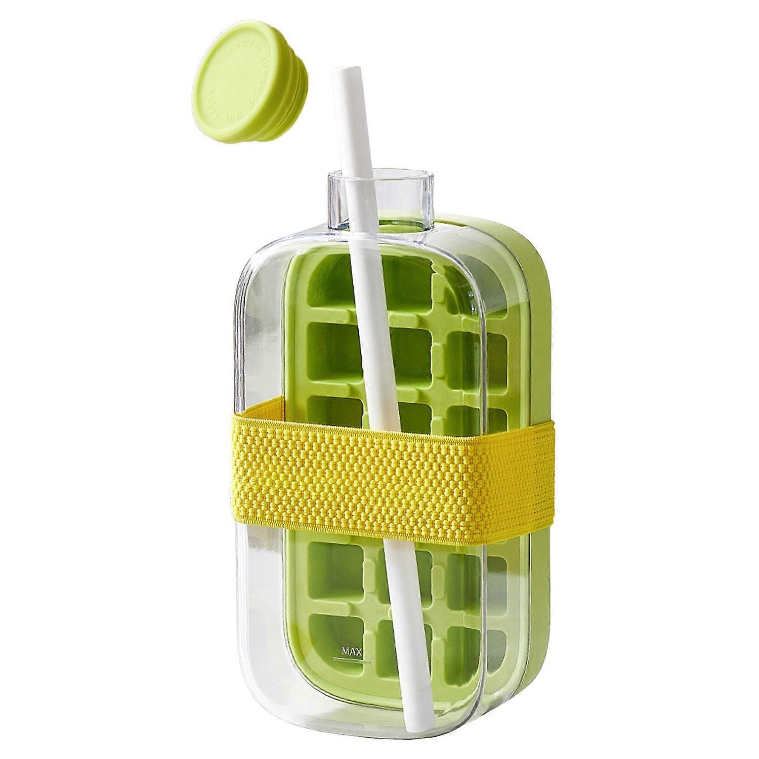 Ice Cube Tray with Lid for Freezer Reusable Vertical Ice Cube Maker for Quick Ice Making No-Touch