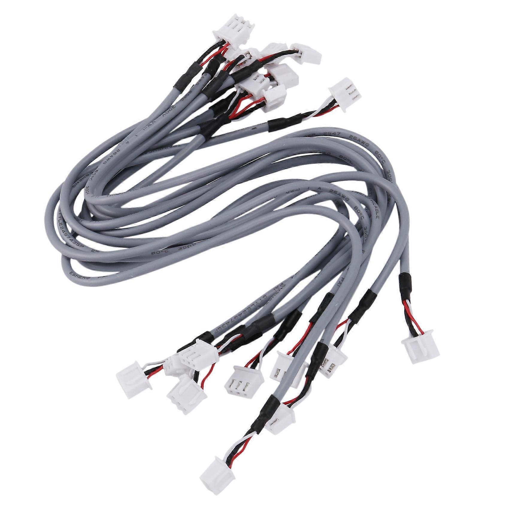 10X XH2.54 3P Audio Signal 2.0 Channel Shielding Input Cable for HiFi Amplifier