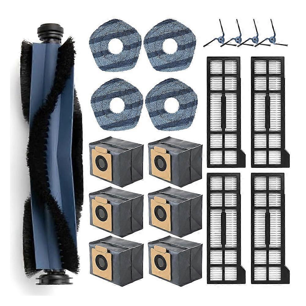 19-Pack Accessories Set for X10 Pro Robot Vacuum: Main Brush, Side Brushes, Filters, Mop Pads, Dust