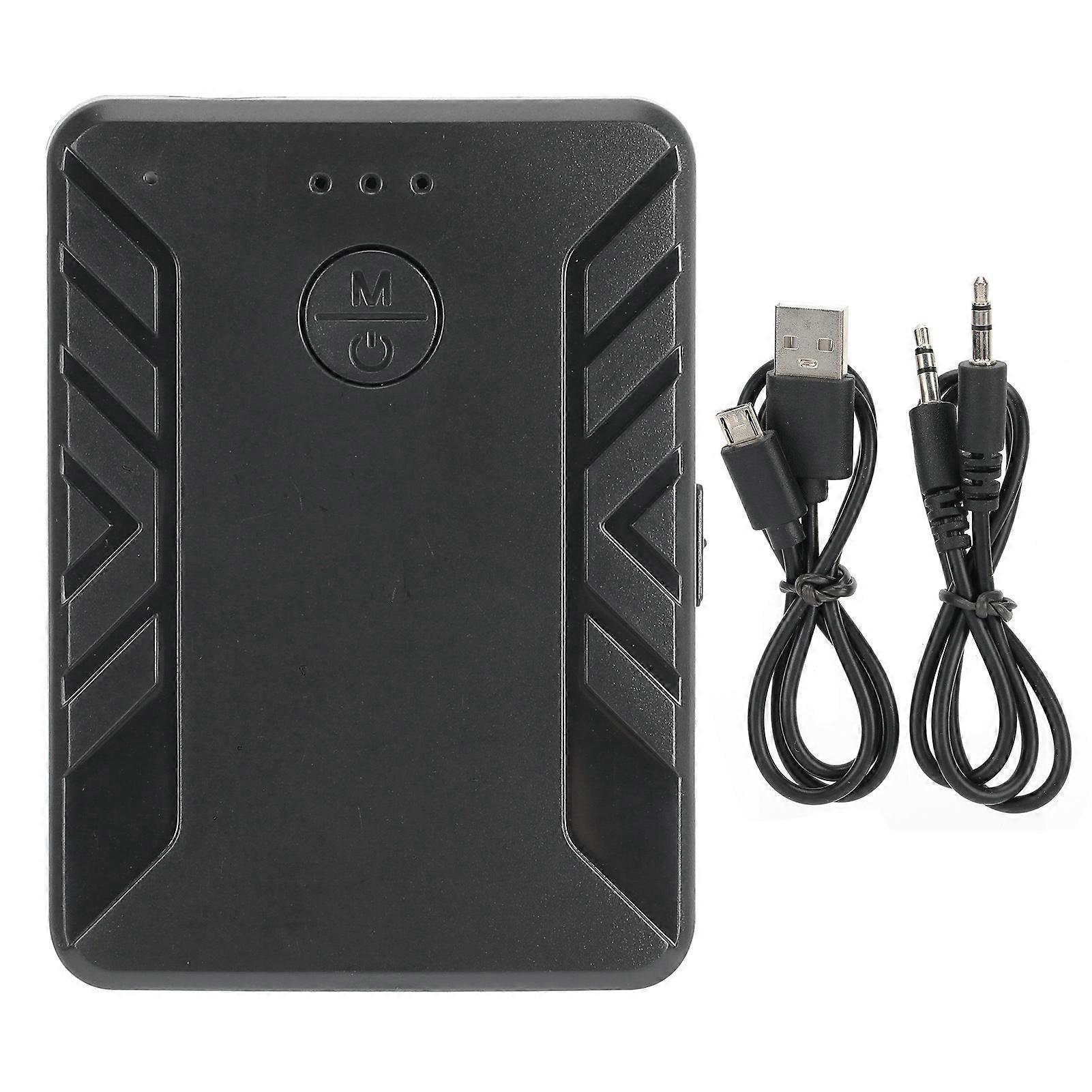 3.5mm Portable Wireless o Adapter Equipment Transmitter Receiver Accessory Black