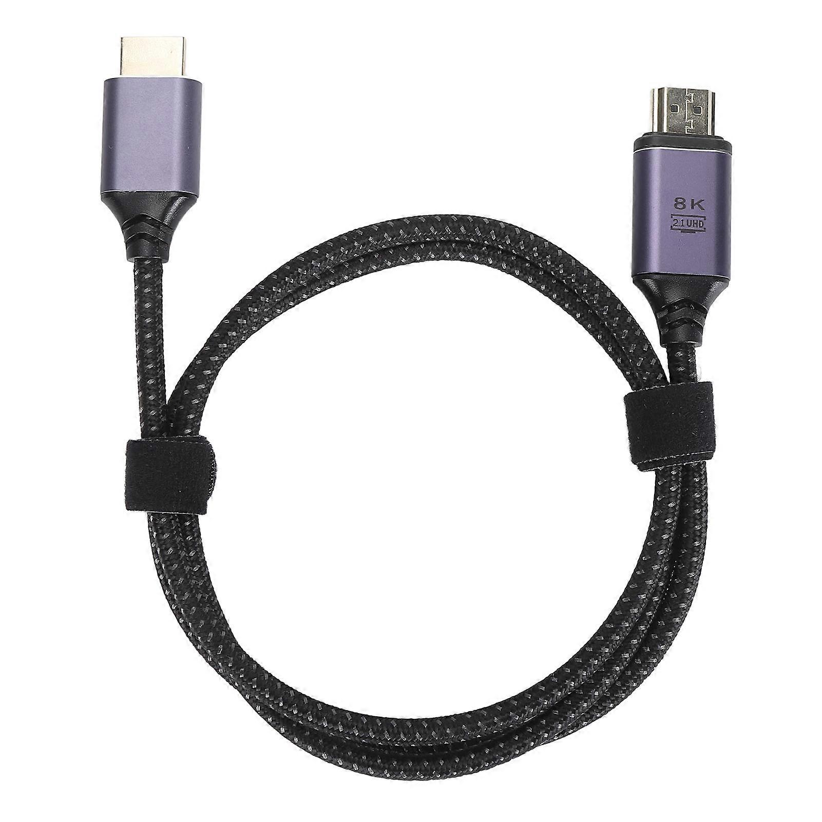 Magnetic 8K UHD HDMI 2.1 Cable with LED Indicator, 48Gbps High-Speed, 1.5m/4.9ft