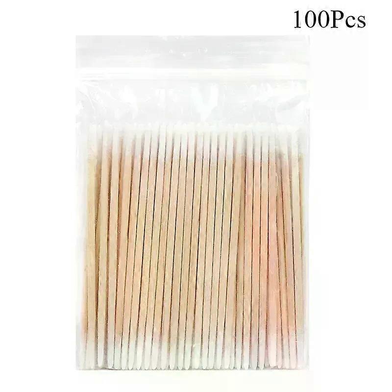 100/300pcs Double Head Cotton Swab Women Makeup Cotton Buds Tip For Medical Wood Sticks Nose Ears Cleaning Health Care Tools