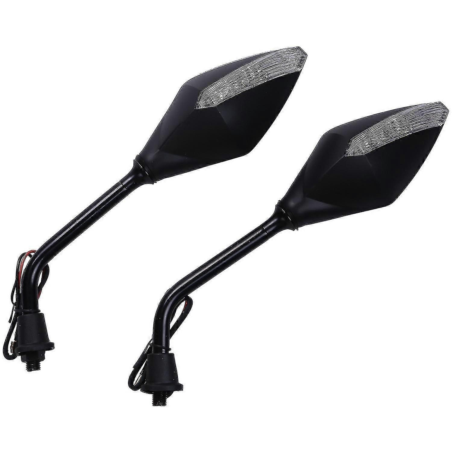 1 Pair Universal Motorcycle Led Turn Signals 5 Colors Available Motorcycle Rearview Mirrors Scooter