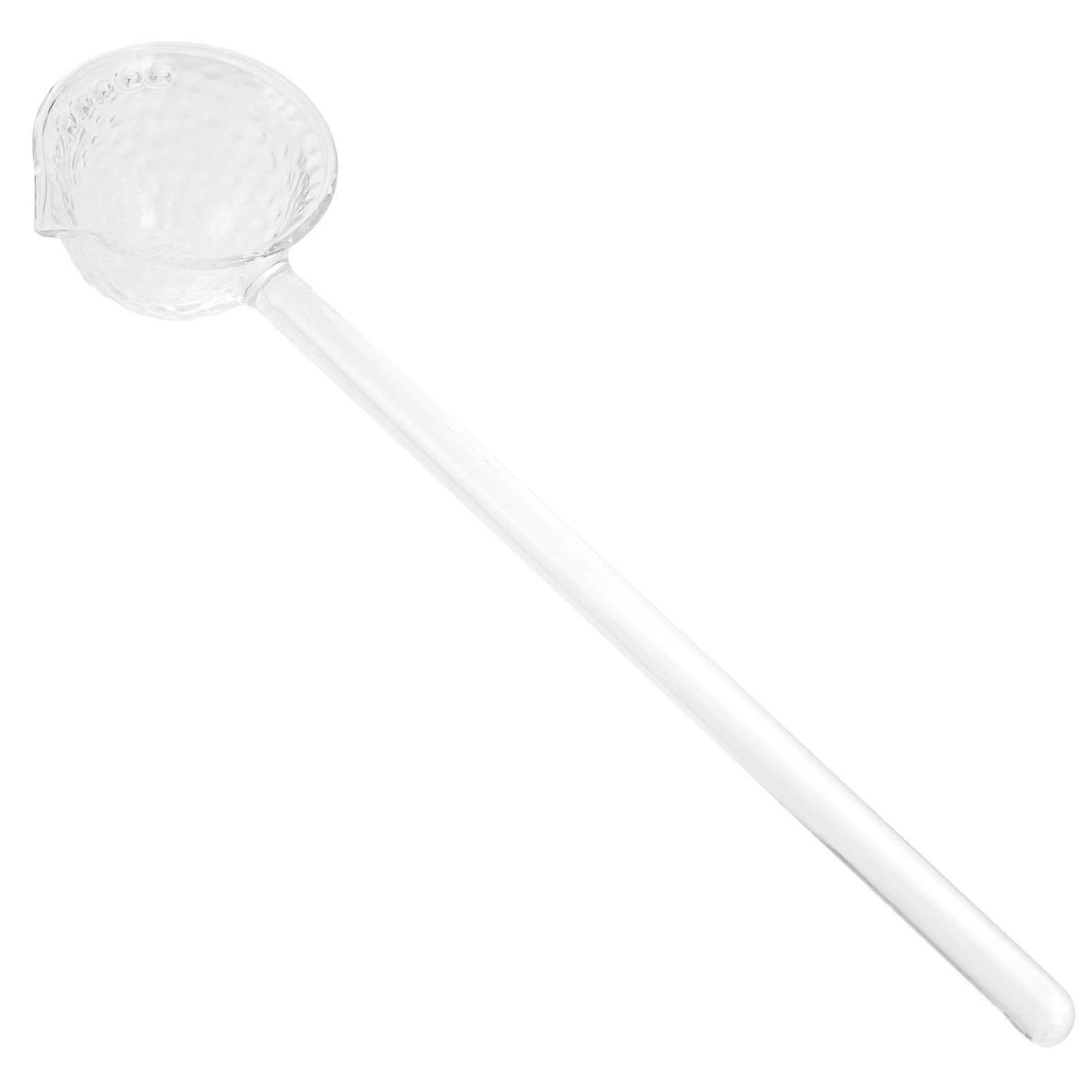 Glass Spoon Long Handle Teaspoon Clear Glass Teaspoon For Home Use And Restaurant Tableware