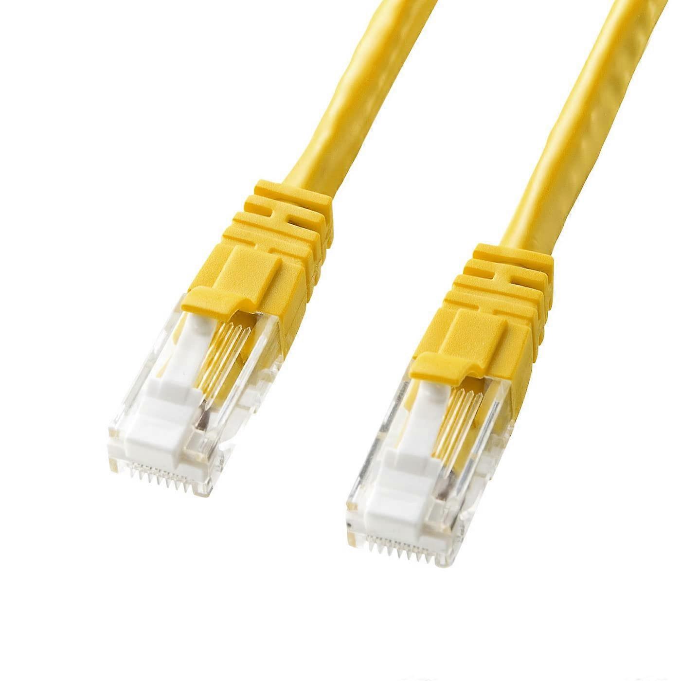 KB-T6TS-20YN Crack Prevention Category 6 LAN Cable 6.5 ft (20 m) Yellow for High-Speed Networking and Data Transmission