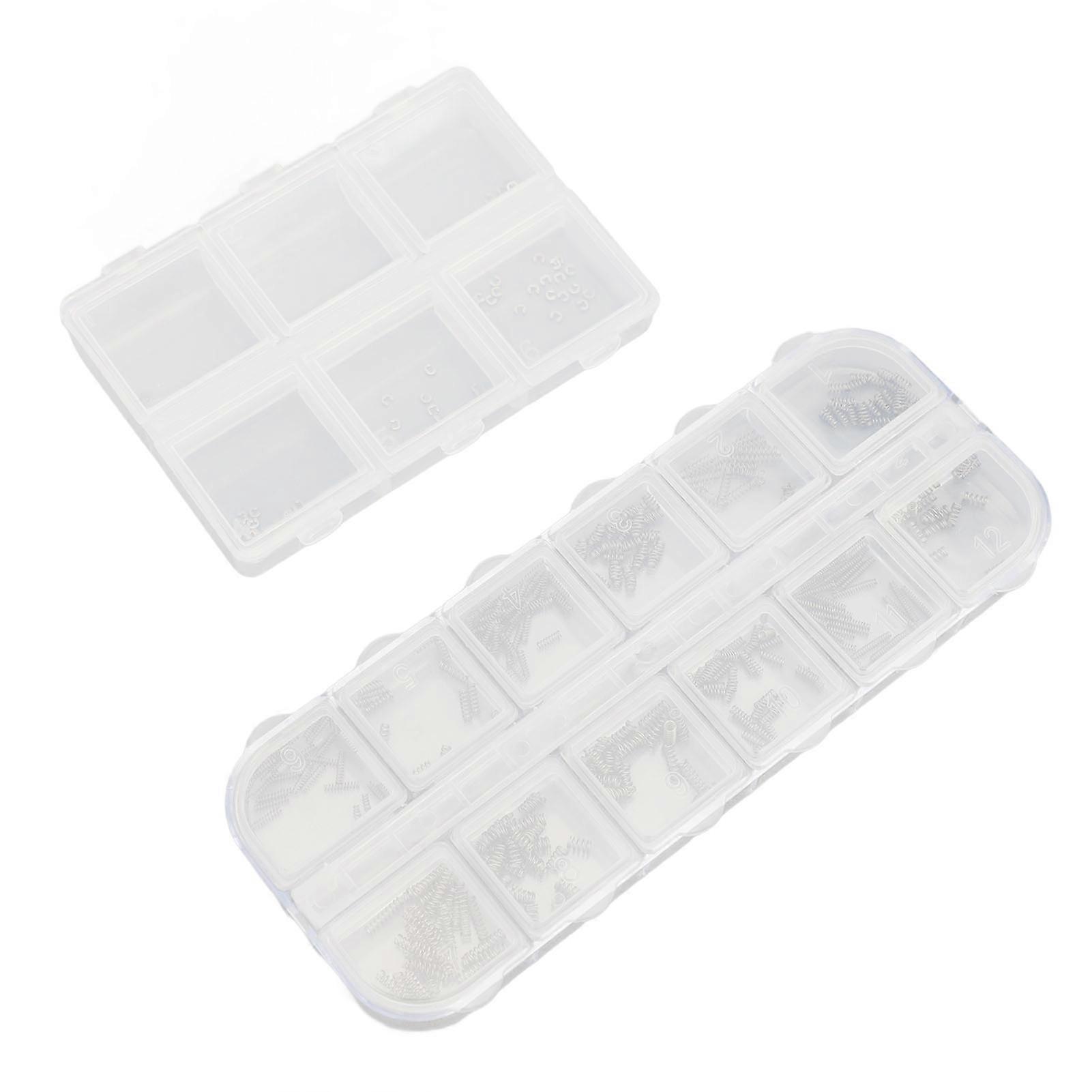 400pcs Compression Springs Assortment Kit 12 Different Sizes 100pcs Card Spring Pins 6 Sizes Stainless Steel Mechanical Compression Small Springs 