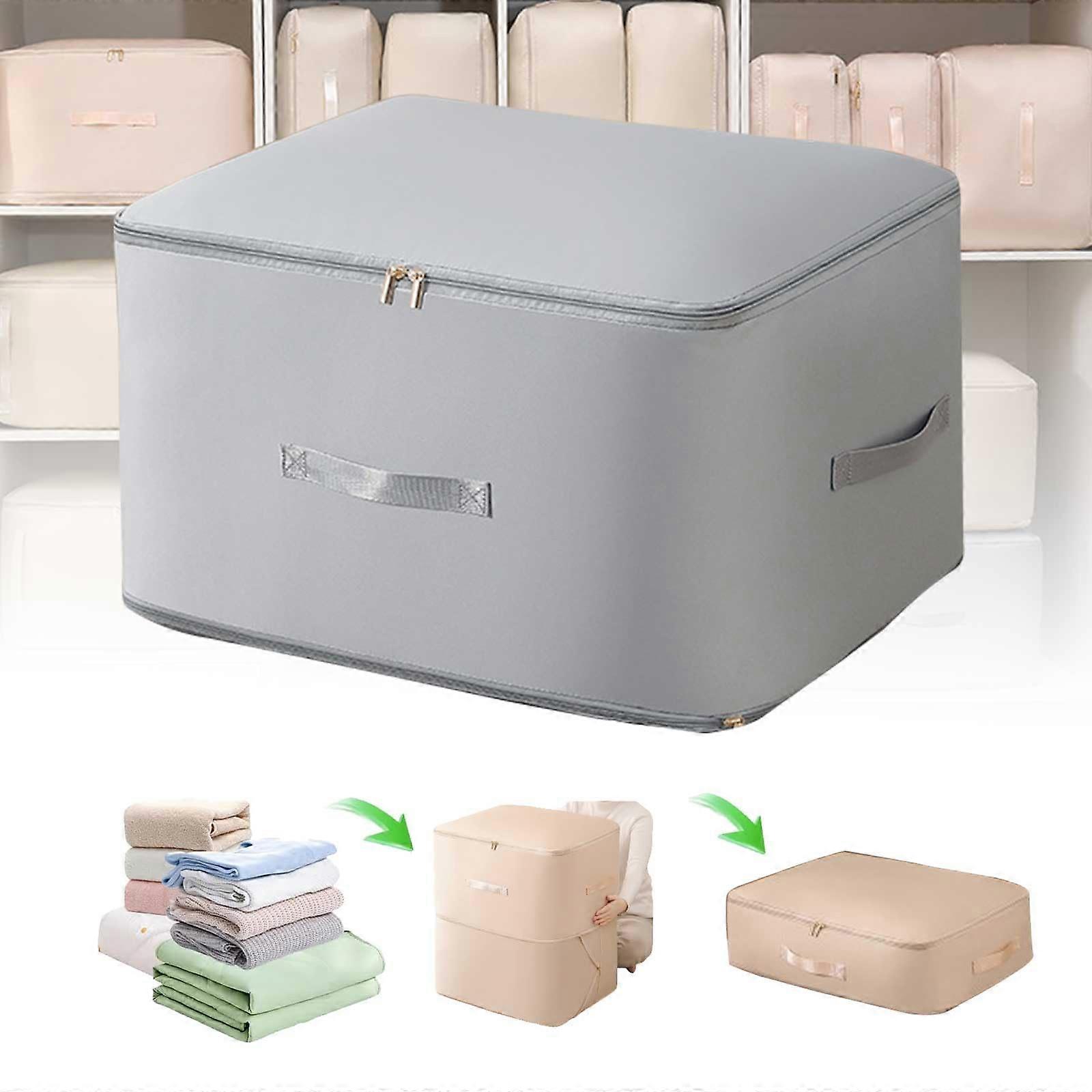 Ultra Area Savings Compression Organizer Bag, Large Capacity Dustproof Moisture-Resistant Storage Bag in Gray