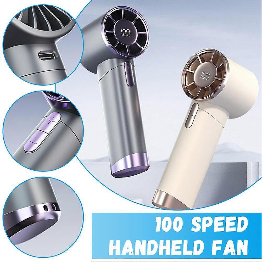 100-Speed Handheld Fan Usb Charging High Speed Small Fan
