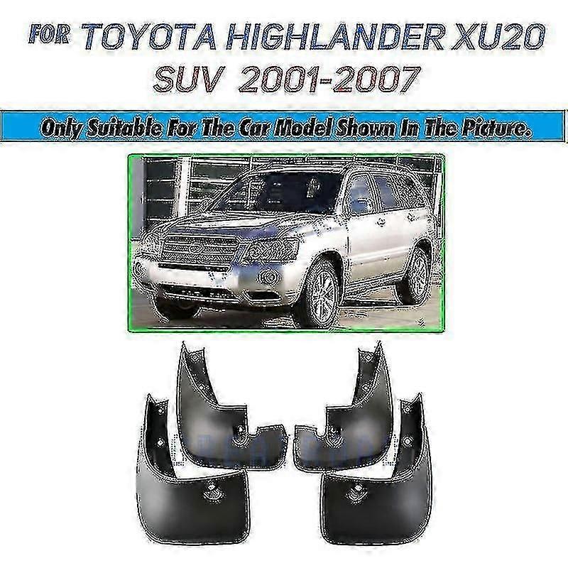Apply Car Mud Flaps For Toyota Highlander Kluger 2001-2019 Mudflaps Splash Guards Mud Flap Mudguards Fender Front Rear 2002 2003 2004