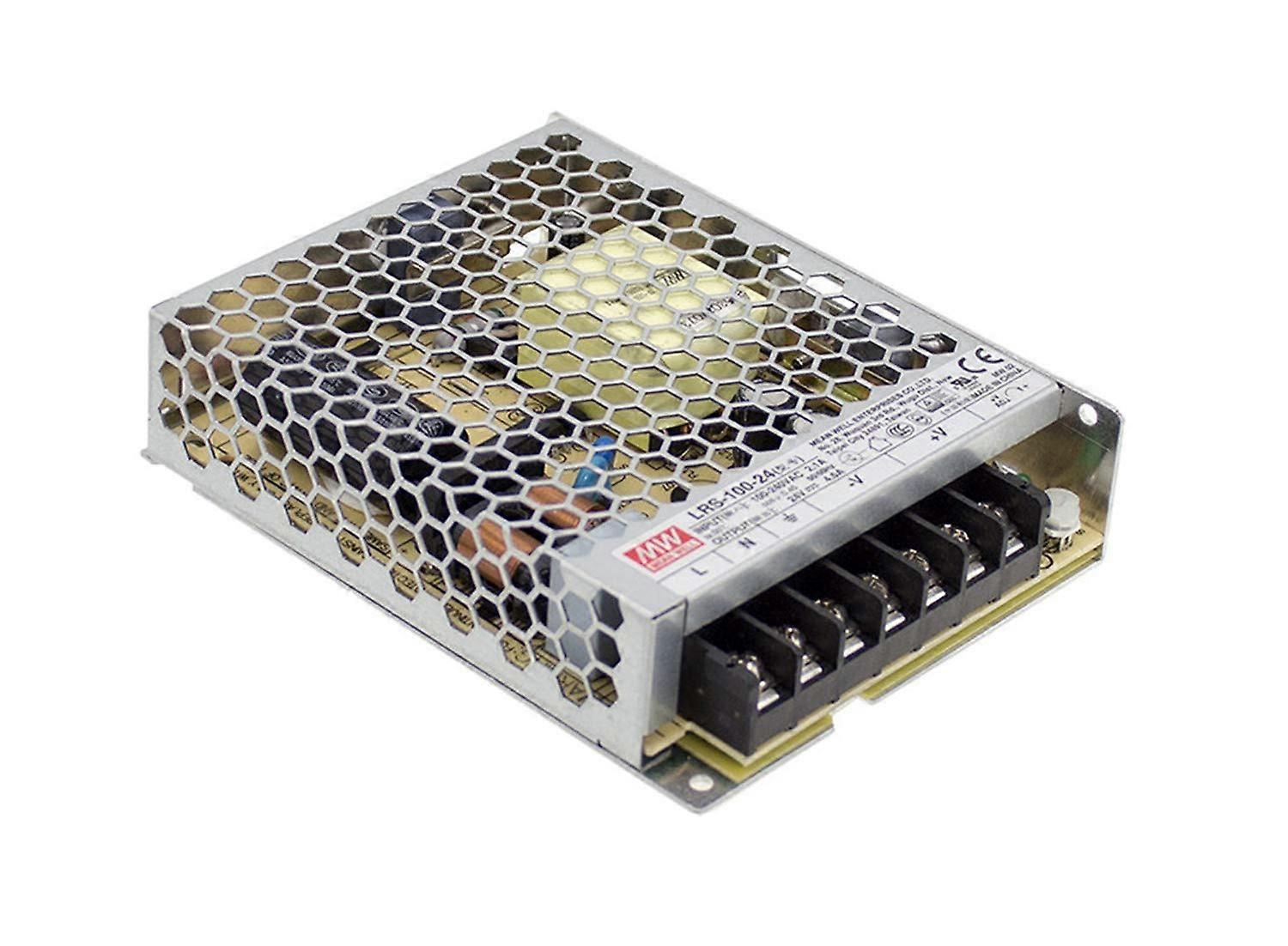 MEAN WELL LRS-100-15 105W 15V 7A Enclosed Single Output Switching Power Supply for Industrial Applications