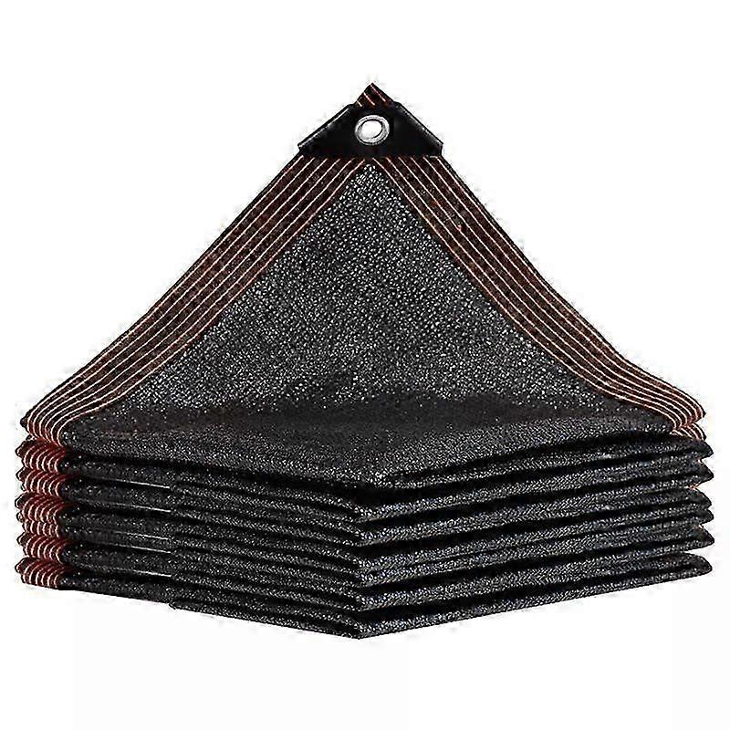 50% Sun Protection Netting, Windproof Veils with Heavy Duty Mesh Shade Eyelets Block UV Rays Plants Black (2mx4m/6.6ftx13.1ft)