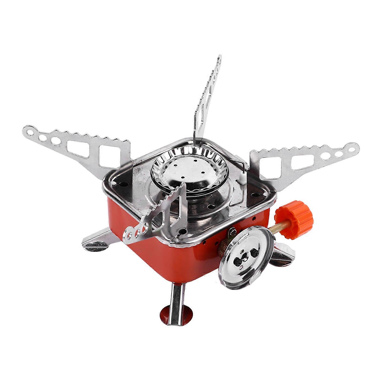 Mini Foldable Camping Stove Burner Metal Quick Ignition Adjustable