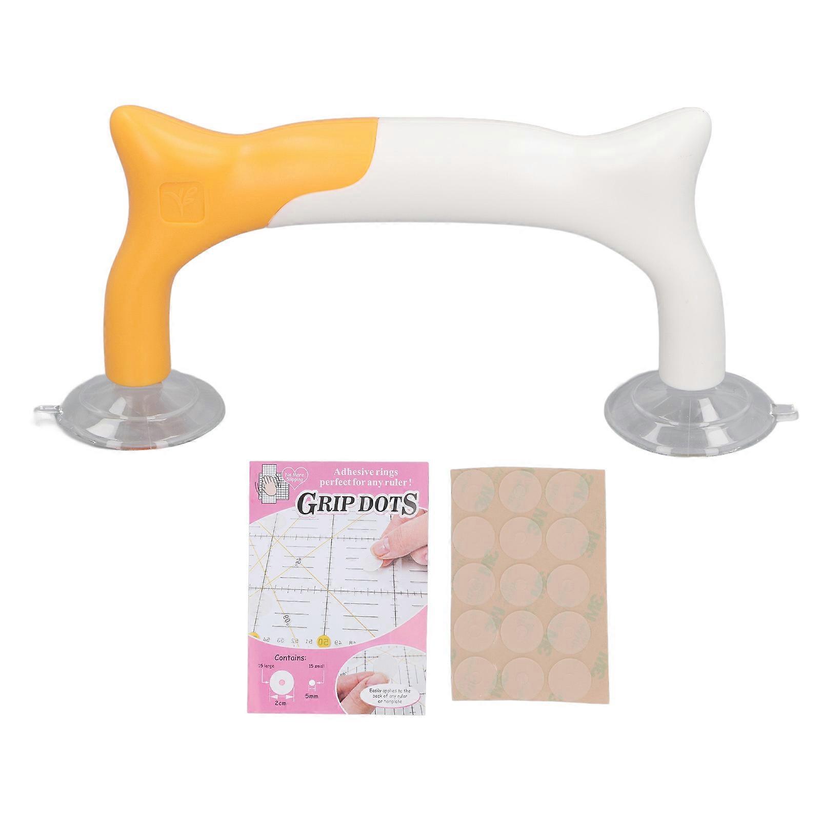 Patchwork Gripper Plastic Cat Appearance Suction Cups Ruler Handle with 30PCS Non Slip Rubber Mat