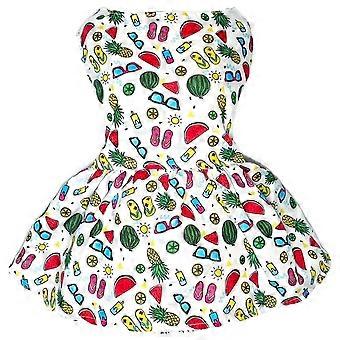 Fruit Dog Clothes for Small Dogs Girl，Cute Dog Dresses，Holiday Festival Christmas New Year Dog Dress，Pet Clothes Dog Apparel Fancy Clothing