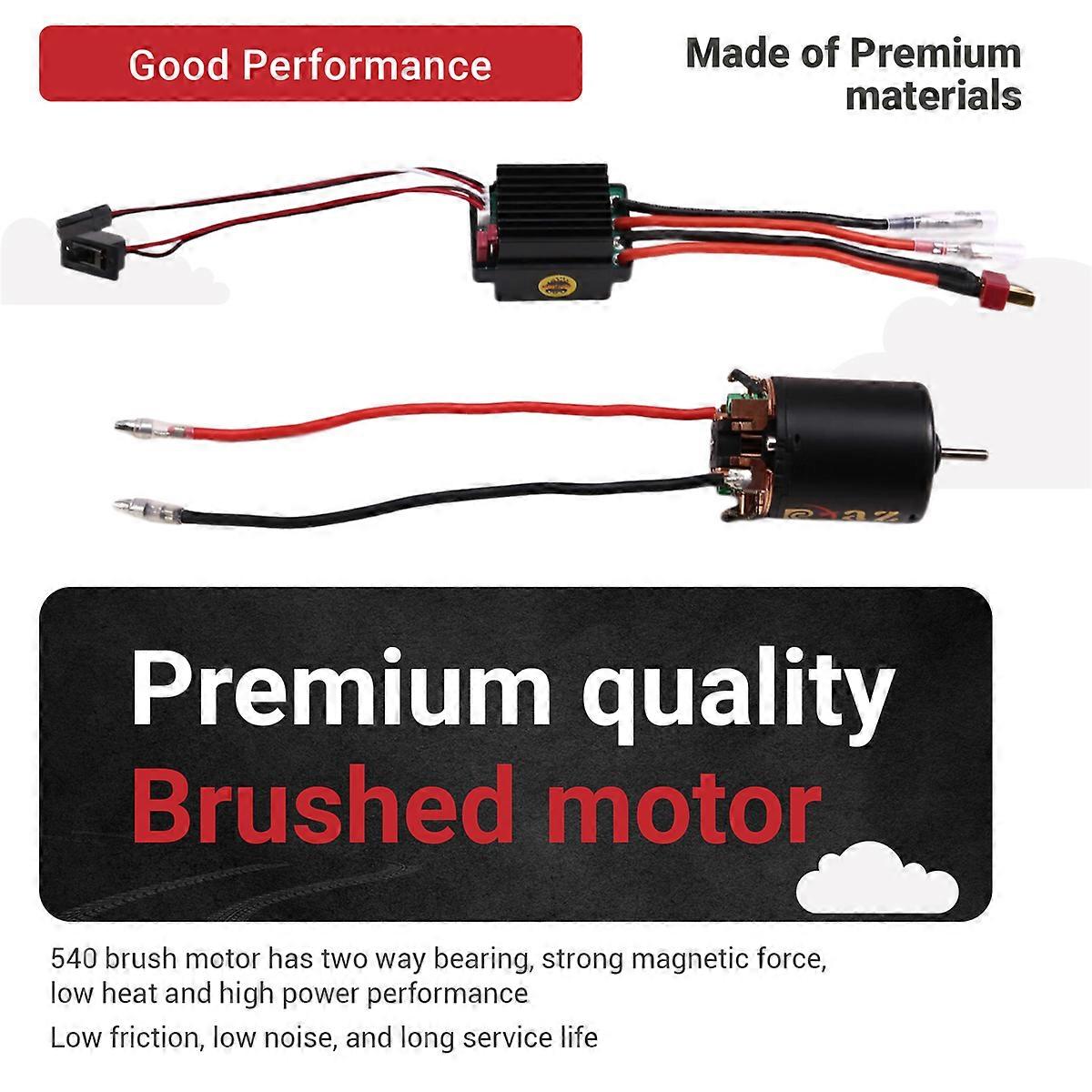 540 Brushed Motor 80T ESC Speed Control Combination Set