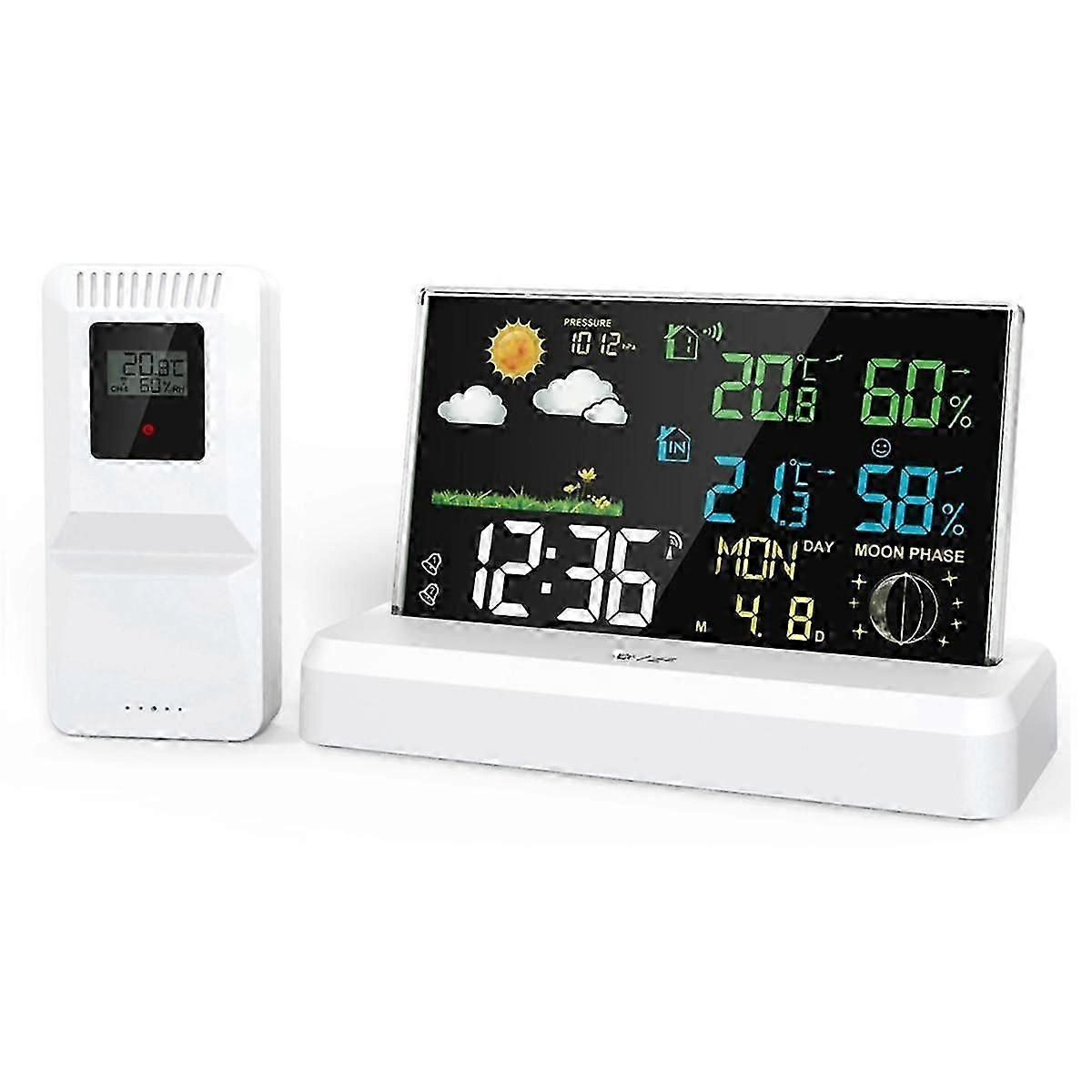 VA Color Screen Digital Weather Station Forecast Weather Station Radio Clock Home Hygrothermograph