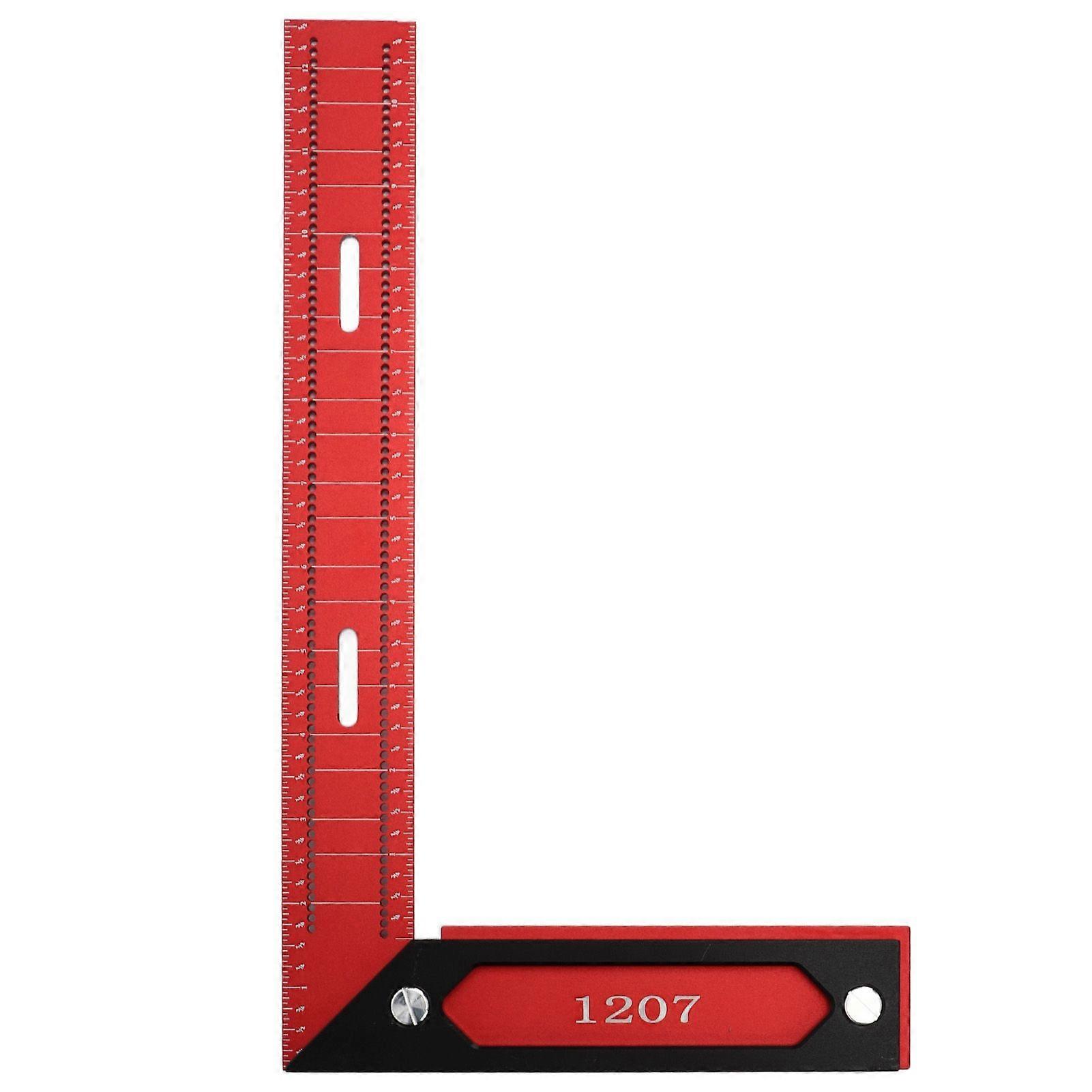 Woodworking Ruler L Type Marking Measuring Scribing Square Hole Ruler Right Angle Line Measuring Tool