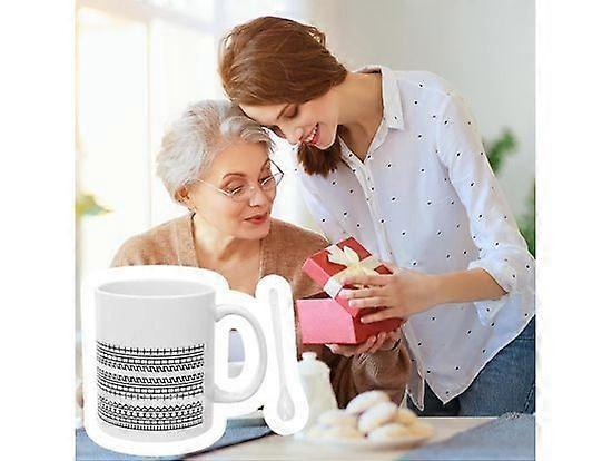 Tasse à café à message caché, verres allant au micro-ondes, poignée ergonomique et tasse en céramique robuste pour l’eau, le lait, le thé, la vie en appartement, le camping, h