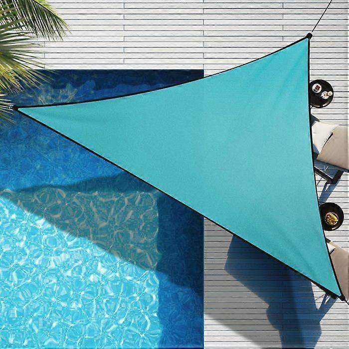Triangular Shade Sail 4 x 4 x 4 m - UV Protected Shade Cloth for Outdoors, Patios, Gardens - Grey