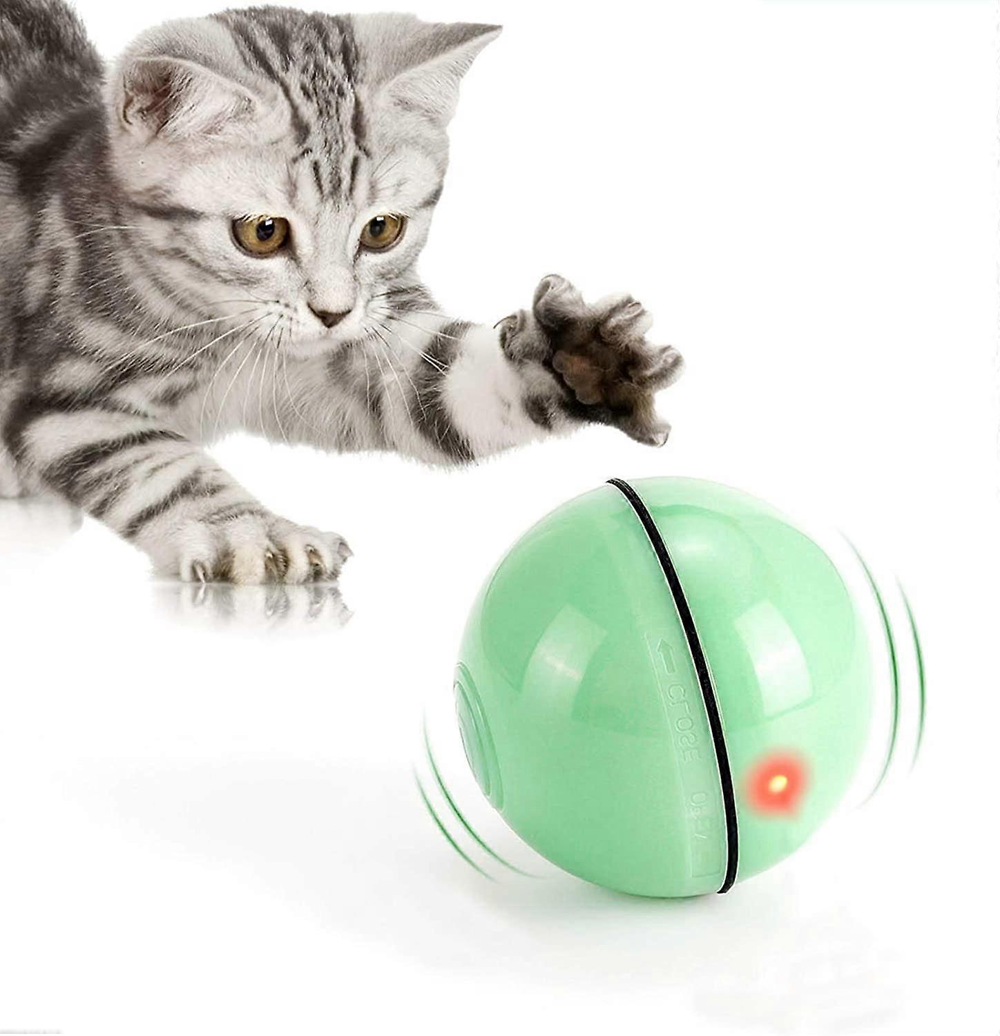 Led Light Ball Interactive Cat Toy 360 Degree Auto Rotation Usb Rechargeable Interactive Interactive Cat Toy