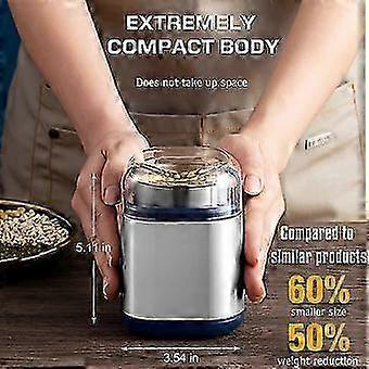 200W - Compact Spice Grinder with Pollen Catcher Electric Herb Grinder