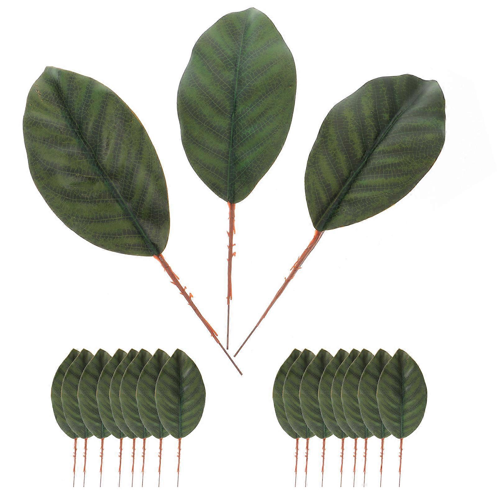 Here's a polished product description based on the details you provided:

 

**30pcs Artificial Magnolia Leaves – Lifelike Faux Greenery for Floral
