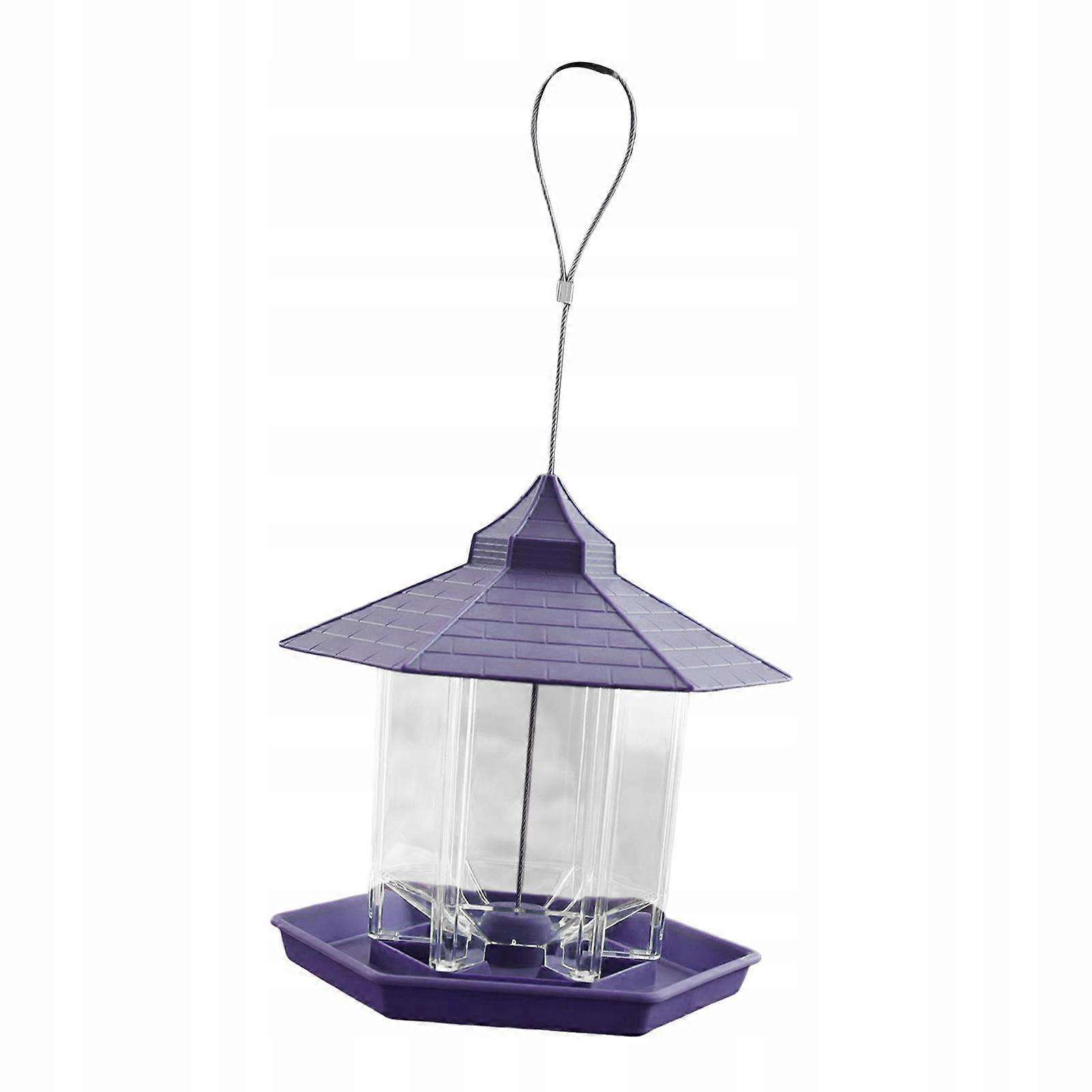 Hanging Bird Feeder With Large Capacity, Gray