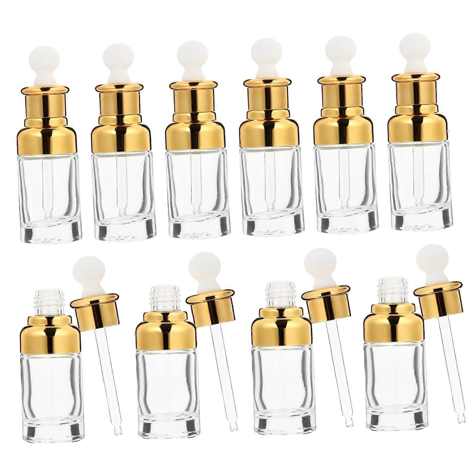 10 Pack 50ml Glass Dropper Bottles Essential Oil Bottles Leakproof Travel Size for Diy Aromatherapy Soap Making