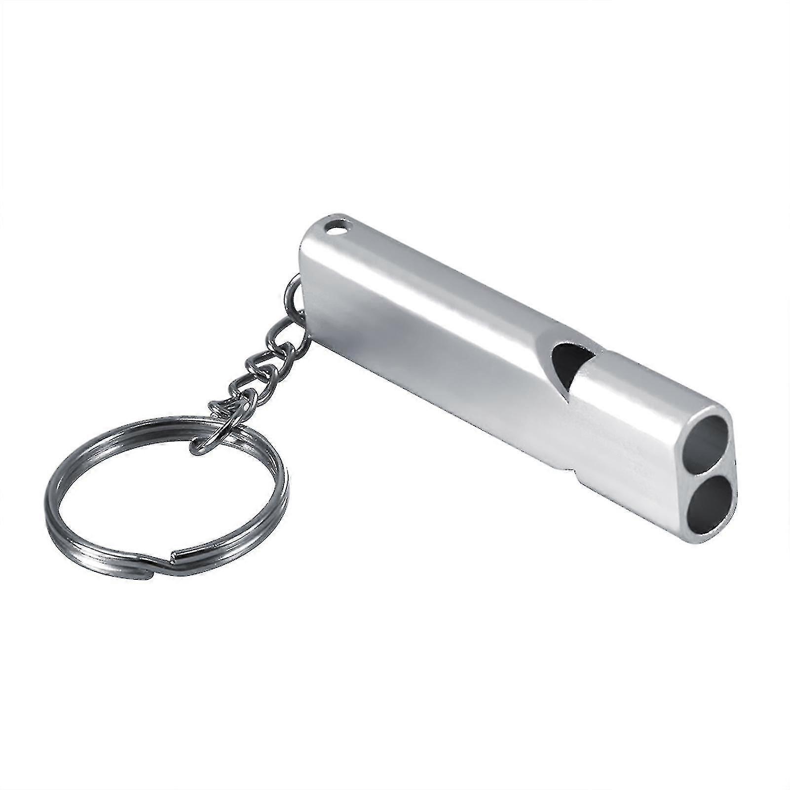 2-Pack Durable Stainless Steel Dog/Parrot Whistle - Random Color, Training Aid with Sound Frequency Reflex-SaoZ