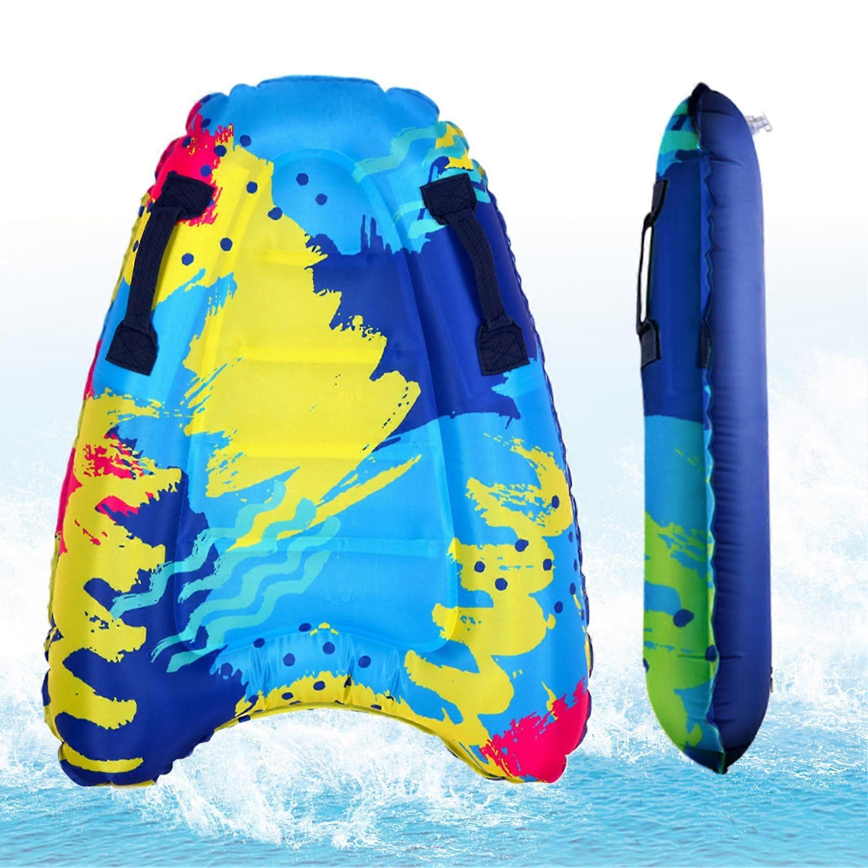 Inflatable Body Boards with 2 handles Graffiti Foldable beach bag portable