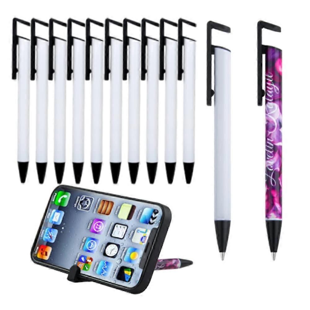 Pack of 10 Sublimation Pen Blanks with Shrink Wrap Coated Aluminum